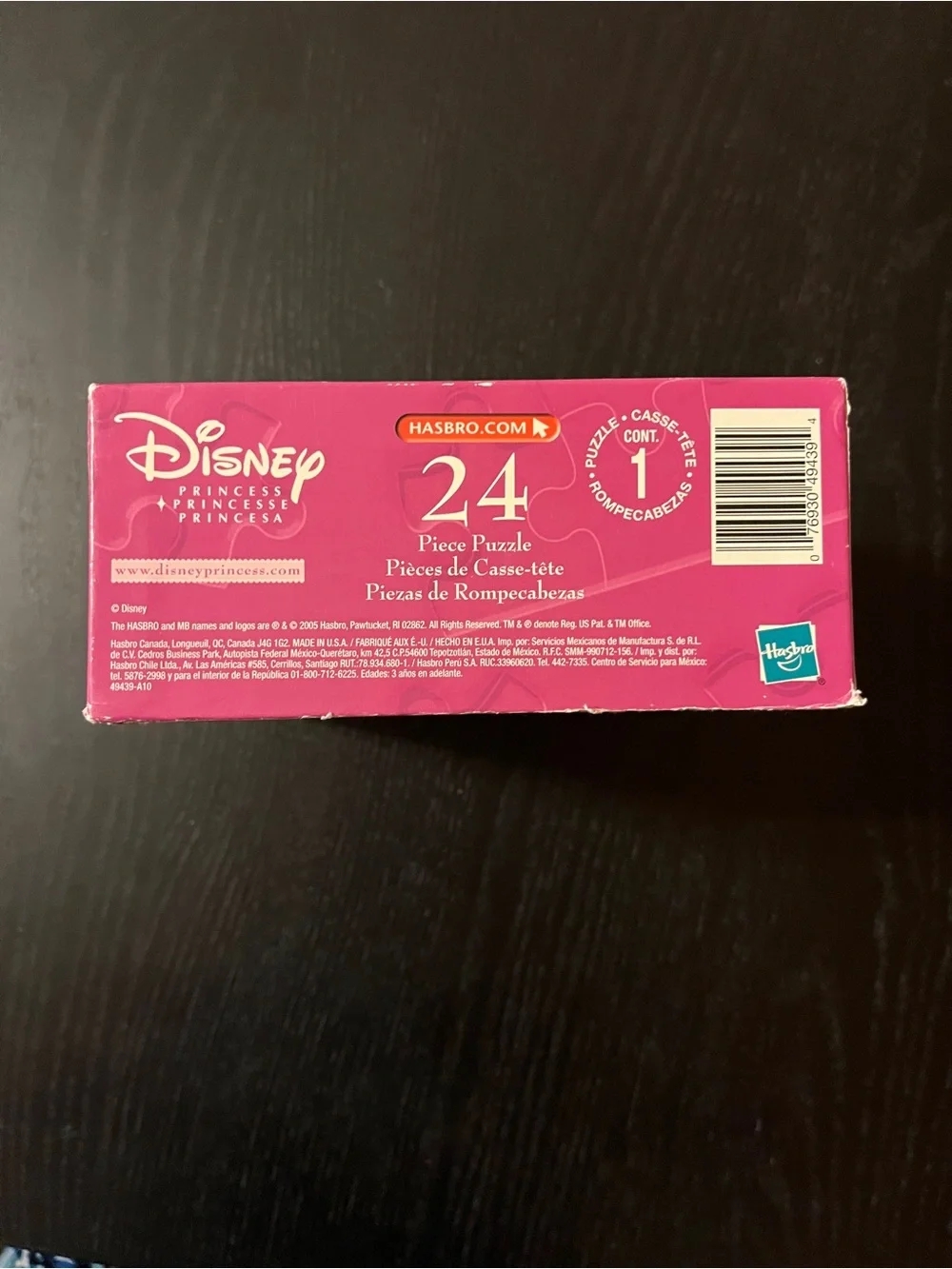 Disney Princess Aladdin Jasmine MB 24 Pc Puzzle 10x13